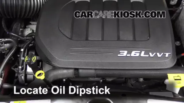 2013 Chrysler Town and Country Touring 3.6L V6 FlexFuel Oil Check Oil Level